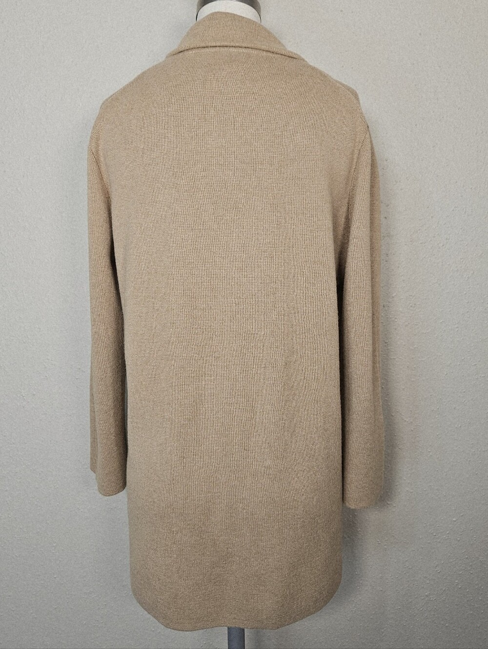 J. Crew Sophie Open Front Sweater Blazer Camel Merino Wool Small - Picture 4 of 11